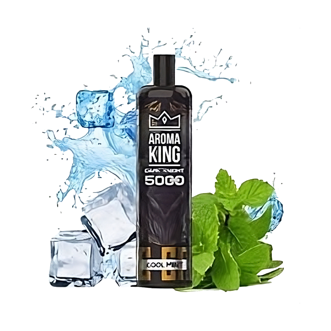 Dark Knight 5000 Puffs Cool Mint 0mg - Aroma King  Jetable  xvape.ma Maroc.