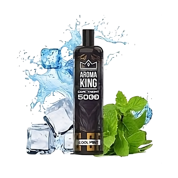 Dark Knight 5000 Puffs Cool Mint 0mg - Aroma King  Jetable  xvape.ma Maroc.