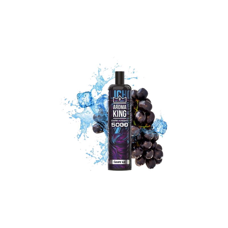 Dark Knight 5000 Puffs Grape Ice 0mg - Aroma King