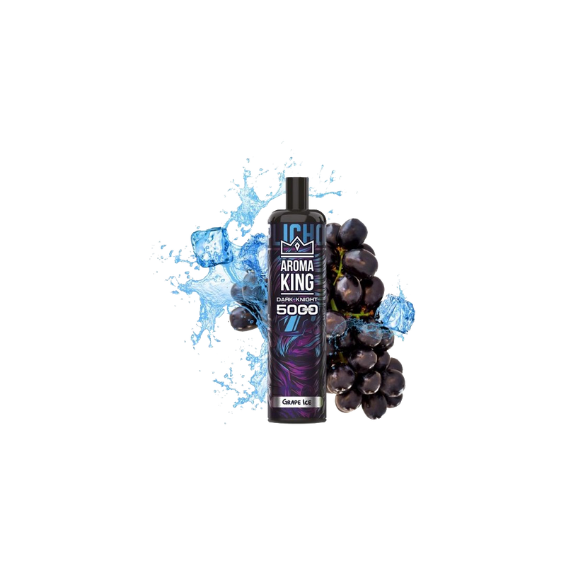 Dark Knight 5000 Puffs Grape Ice 0mg - Aroma King  Jetable  xvape.ma Maroc.