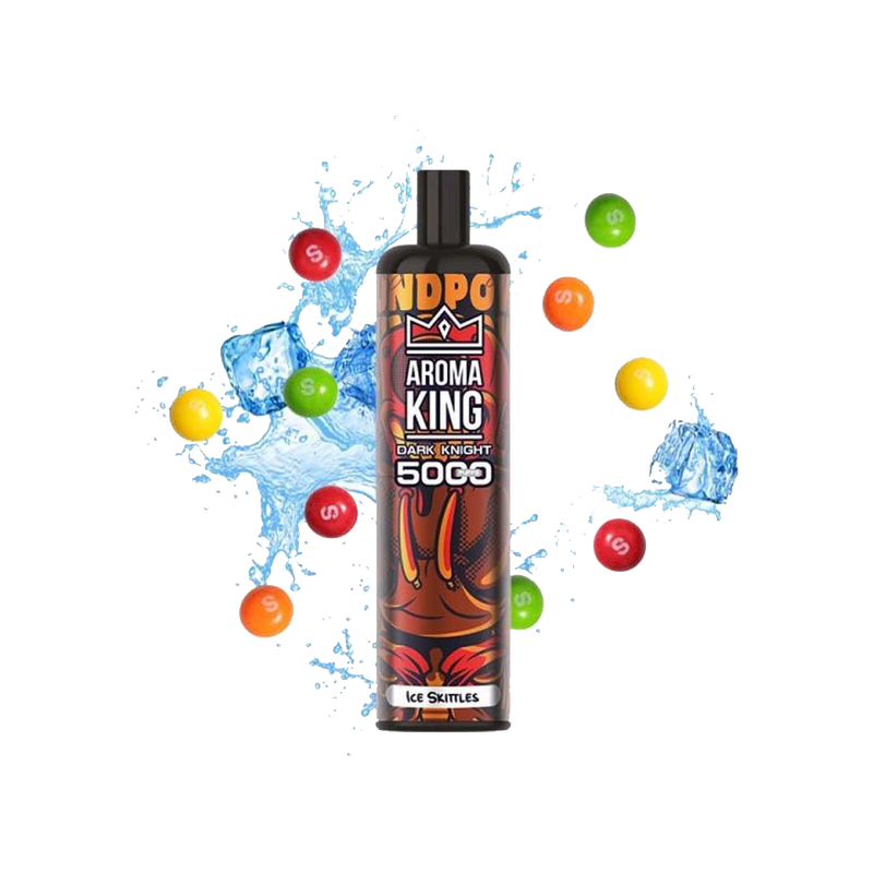 Dark Knight 5000 Puffs Ice Skittles 0mg - Aroma King  Jetable  xvape.ma Maroc.