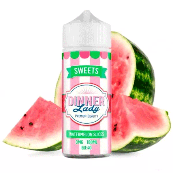 Dinner Lady - Watermelon Slices - 120ml  E-liquide premium  xvape.ma Maroc.
