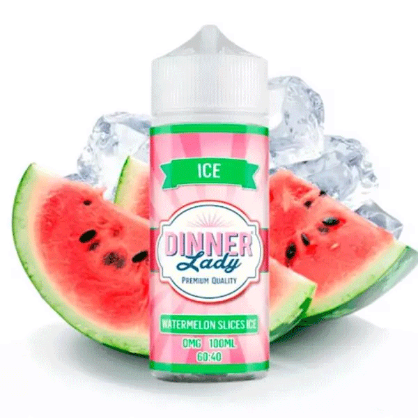 Dinner Lady - Watermelon Slices Ice - 120ml  E-liquide premium  xvape.ma Maroc.