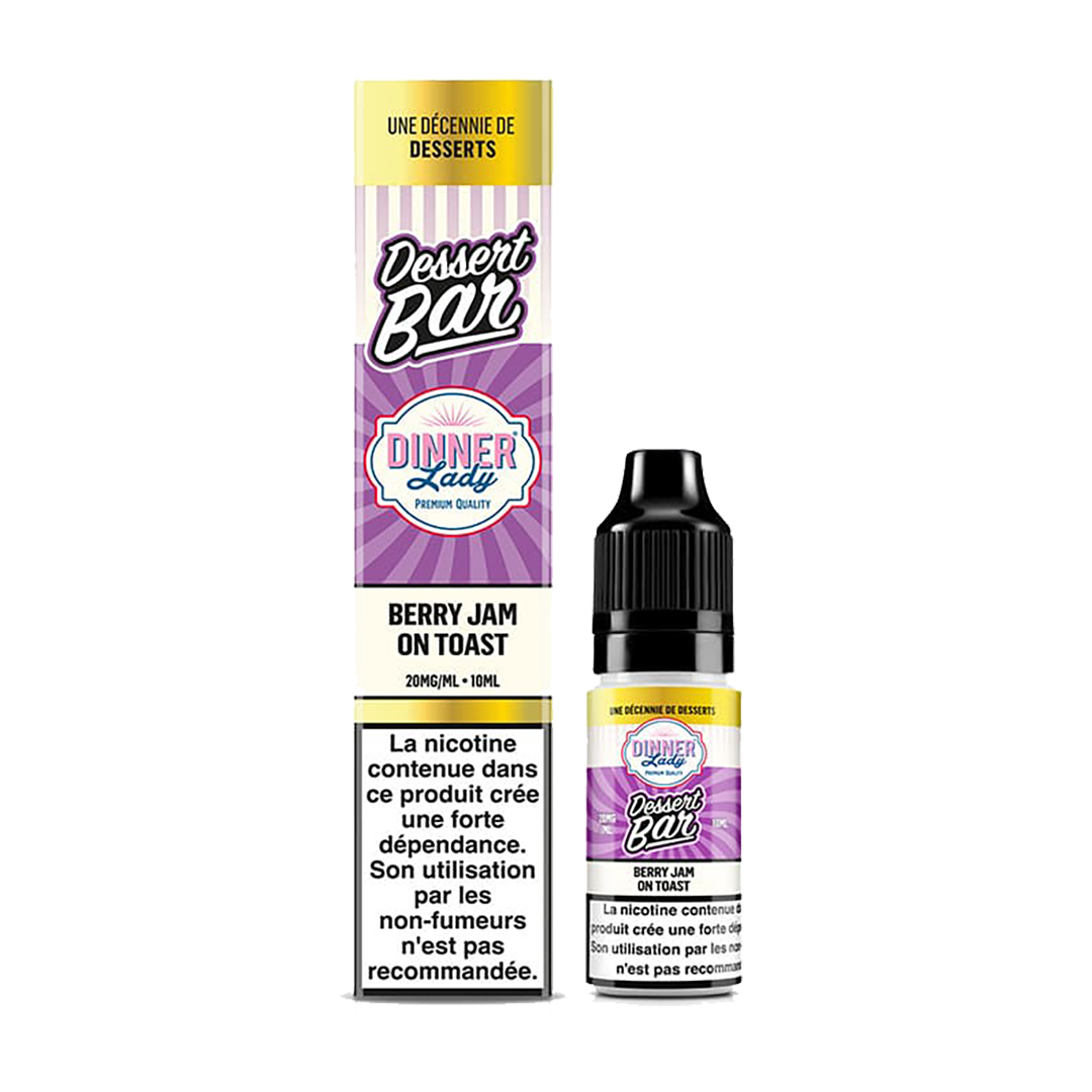 Dinner Lady Dessert Bar - Berry Jam On Toast - 10ml 20mg