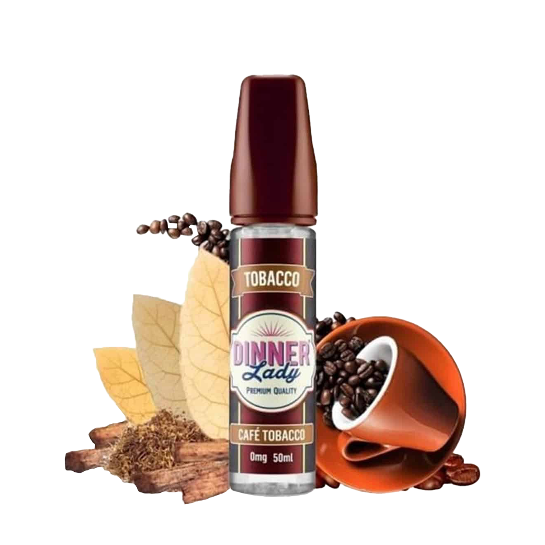 Dinner Lady Cafe Tobacco 60ml  E-liquide premium  xvape.ma Maroc.
