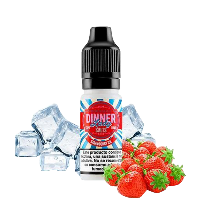 Dinner lady strawberry ice 20mg  Salt Nicotine  xvape.ma Maroc.