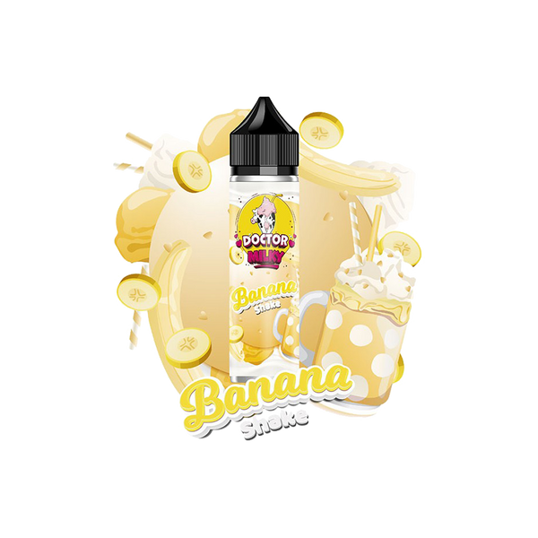 Doctor Milky Banana shake 60ml  E-liquide premium  xvape.ma Maroc.