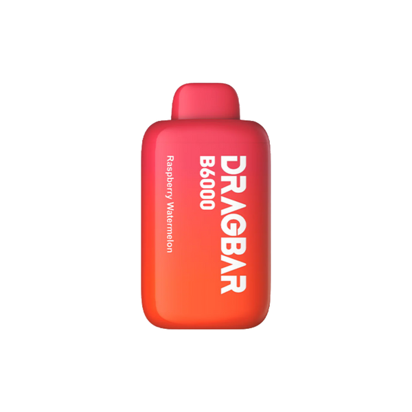 Drag Bar B6000 Puff - Raspberry Watermelon - 5%  Jetable  xvape.ma Maroc.