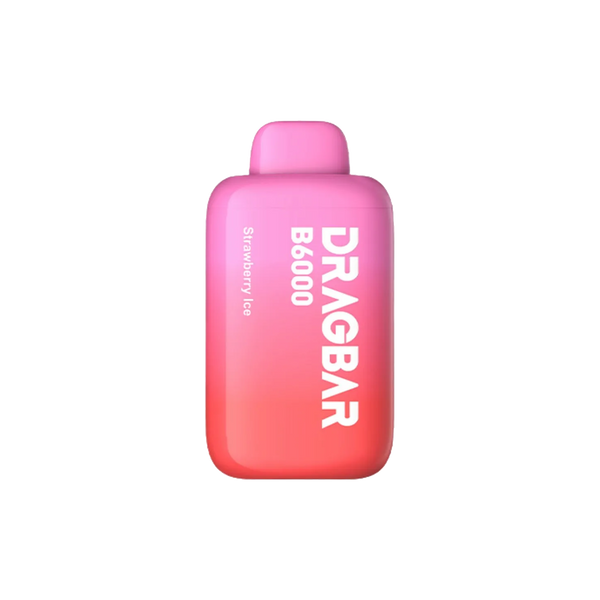 Drag Bar B6000 Puff - Strawberry Ice - 5%  Jetable  xvape.ma Maroc.