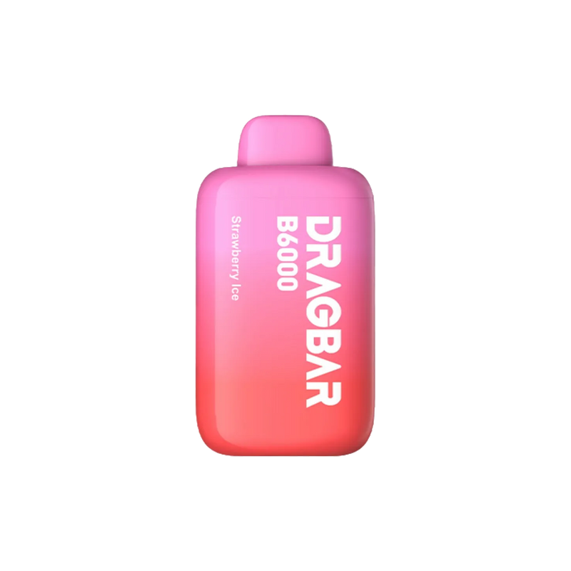Drag Bar B6000 Puff - Strawberry Ice - 5%  Jetable  xvape.ma Maroc.