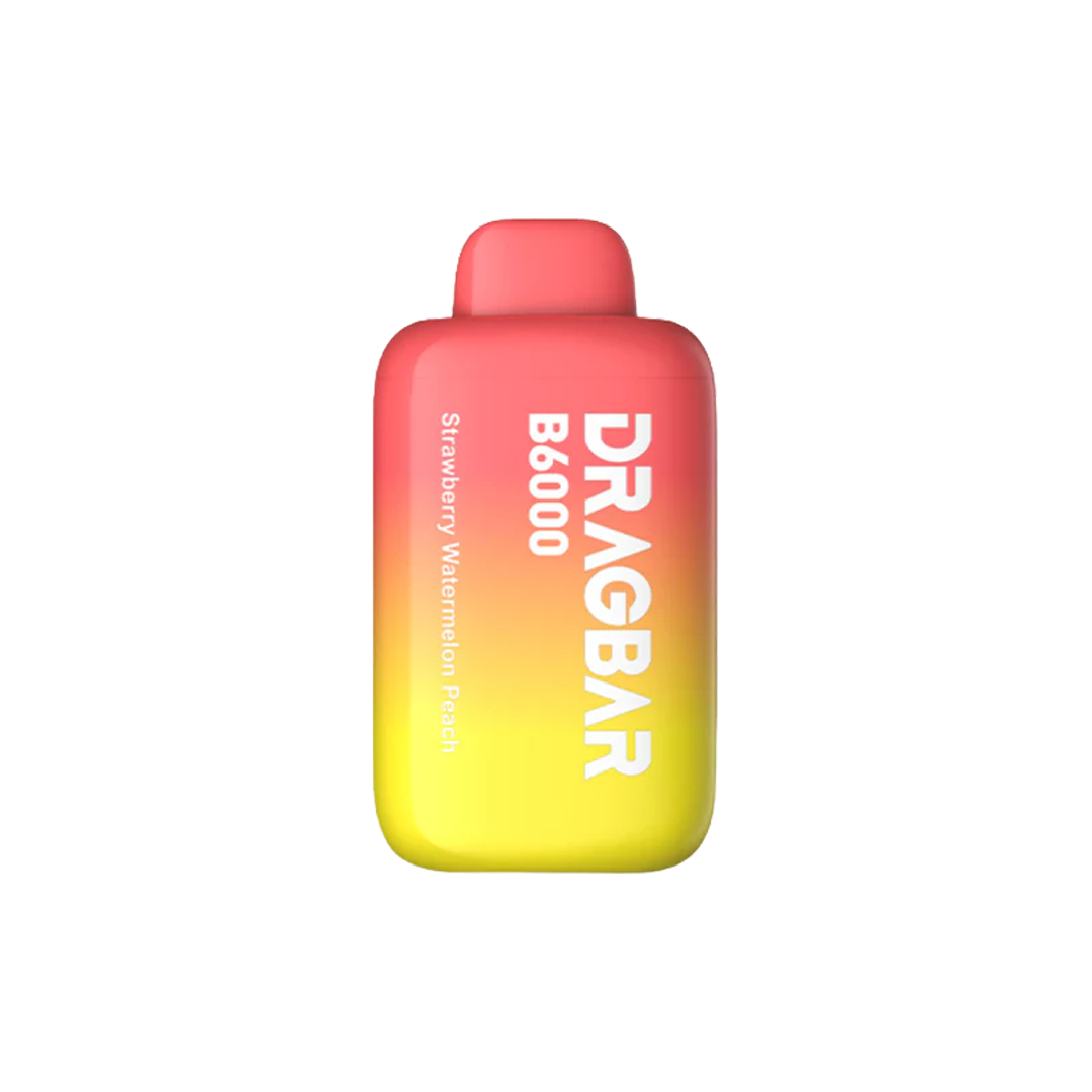 Drag Bar B6000 Puff - Strawberry Watermelon Peach - 5%  Jetable  xvape.ma Maroc.