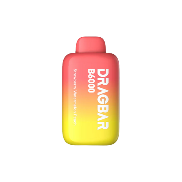 Drag Bar B6000 Puff - Strawberry Watermelon Peach - 5%  Jetable  xvape.ma Maroc.