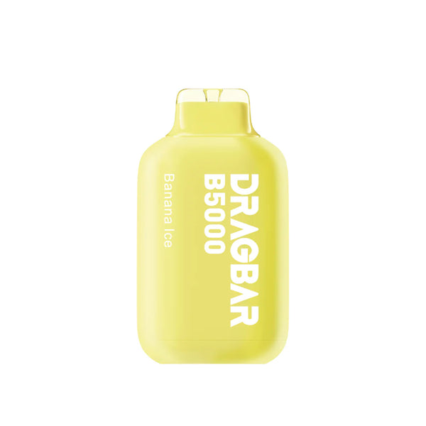 DragBar B5000 - Banana Ice - 5%  Jetable  xvape.ma Maroc.
