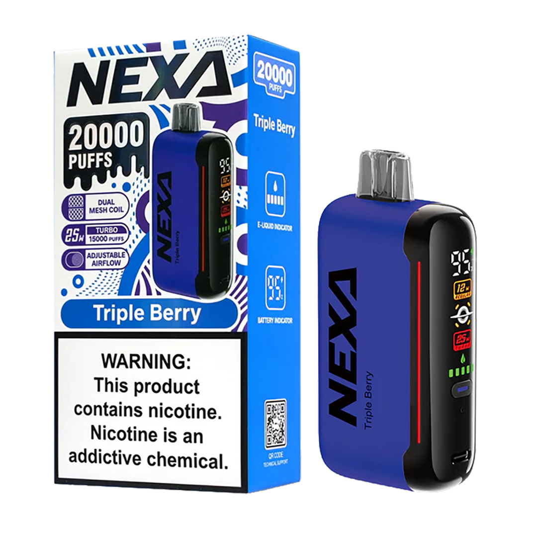 DragBar Nexa - Triple Berry - 20k Taffs 5%  Jetable  xvape.ma Maroc.