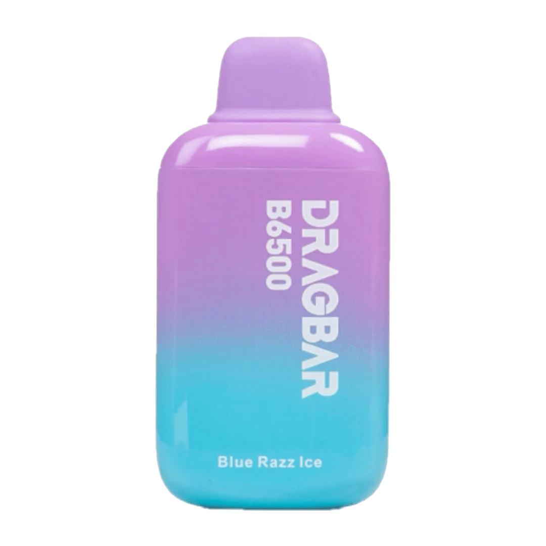Drag Bar B6500 Puff - Blue razz ice - 5%  Jetable  xvape.ma Maroc.