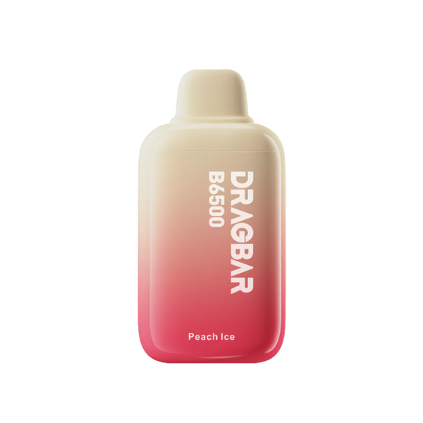 Drag Bar B6500 Puff - Peach ice - 5%  Jetable  xvape.ma Maroc.