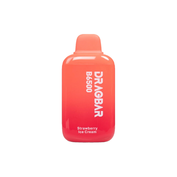 Drag Bar B6500 Puff - Strawberry ice cream - 5%  Jetable  xvape.ma Maroc.
