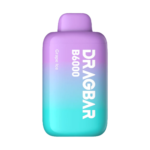 Drag Bar B6000 Puff - Grape Ice - 5%  Jetable  xvape.ma Maroc.