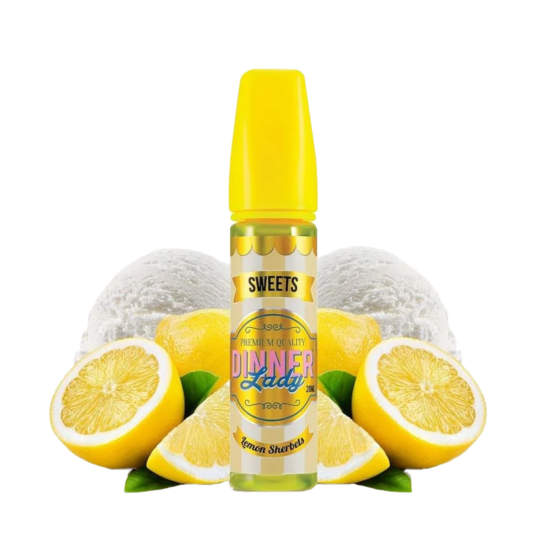 Dinner lady Lemon Sherbets 60ml  E-liquide premium  xvape.ma Maroc.