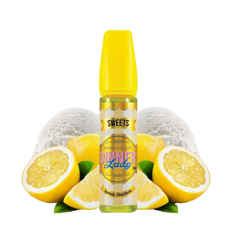 Dinner lady Lemon Sherbets 60ml  E-liquide premium  xvape.ma Maroc.