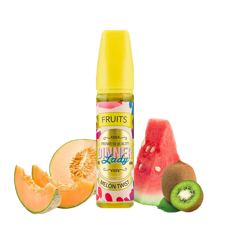 Dinner lady Melon Twist 60ml  E-liquide premium  xvape.ma Maroc.
