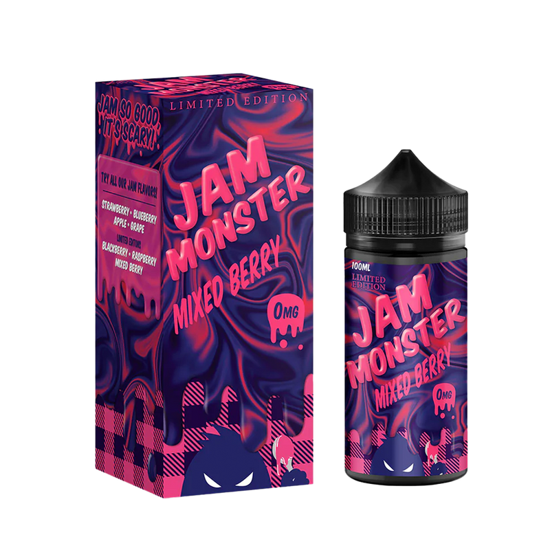Jam Monster Mixed Berries 120ml  E-liquide premium  xvape.ma Maroc.