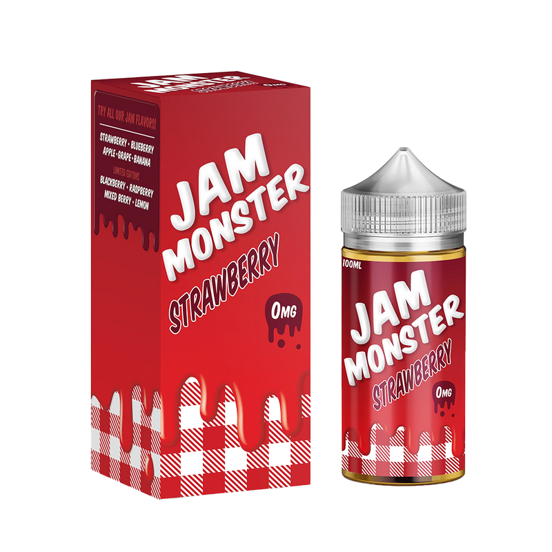 Jam Monster Strawberry 120ml  E-liquide premium  xvape.ma Maroc.