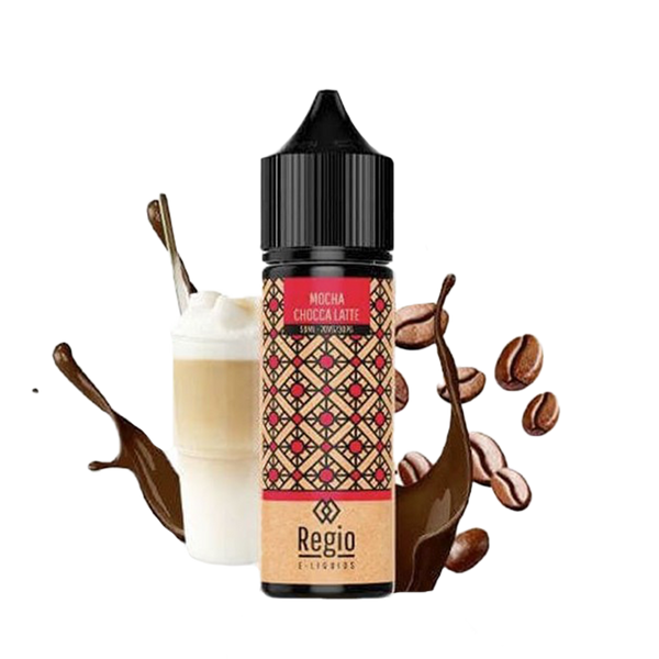 Regio Mocha Chocca Chocca Latte 60ml  E-liquide premium  xvape.ma Maroc.