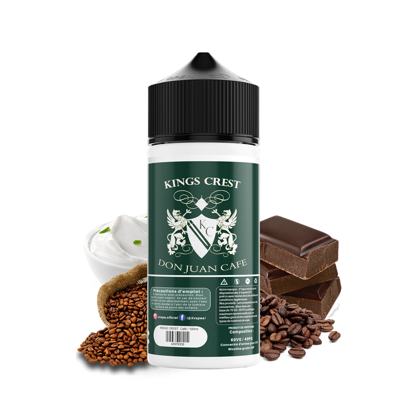 E-liquide DIY Kings Crest Don Juan Café  E-liquide DIY  xvape.ma Maroc.
