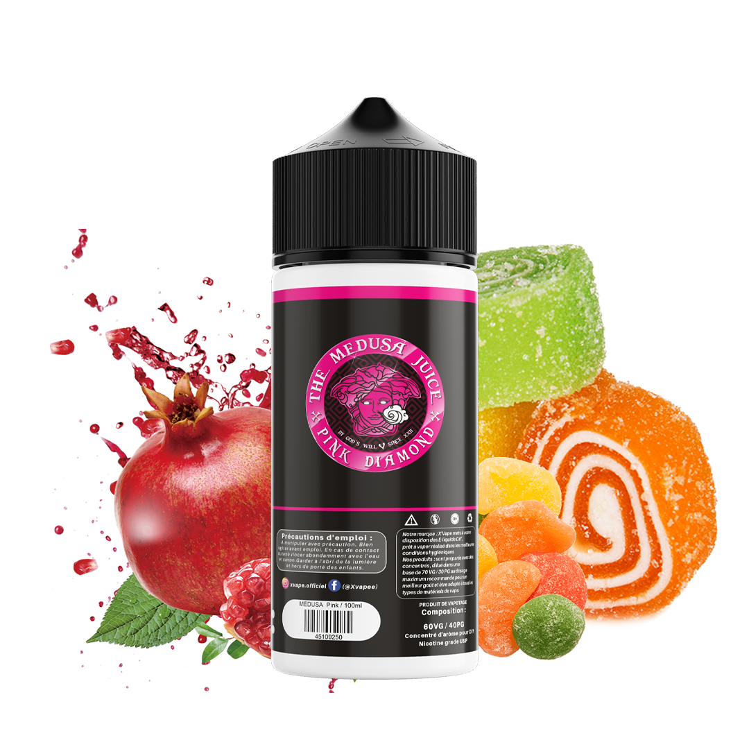 E-liquide DIY Medusa Pink Diamond  E-liquide DIY  xvape.ma Maroc.