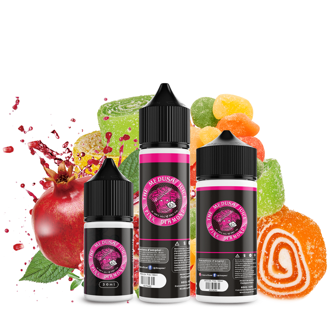 E-liquide DIY Medusa Pink Diamond  E-liquide DIY  xvape.ma Maroc.