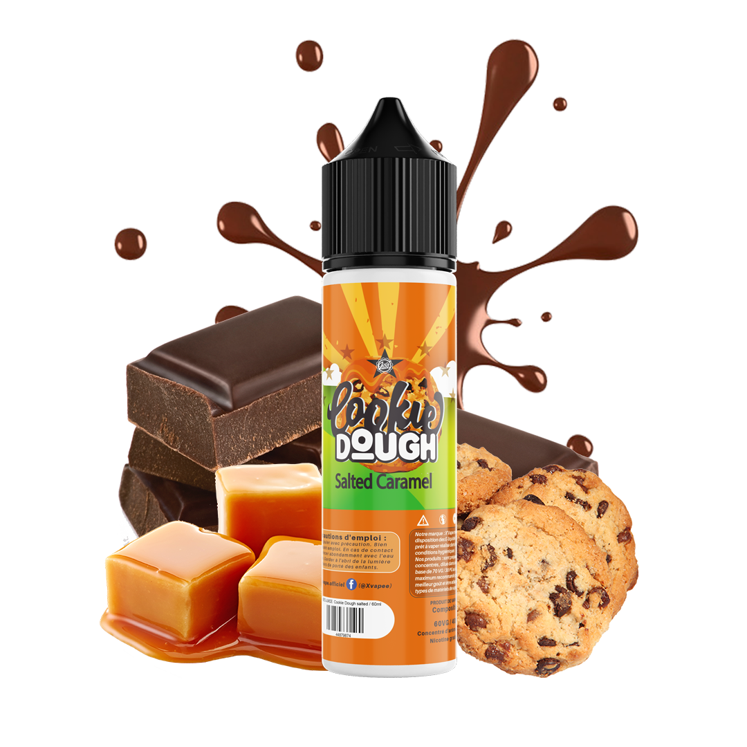 E-liquide DIY Cookie Dough salted caramel JOE'S JUICE  E-liquide DIY  xvape.ma Maroc.