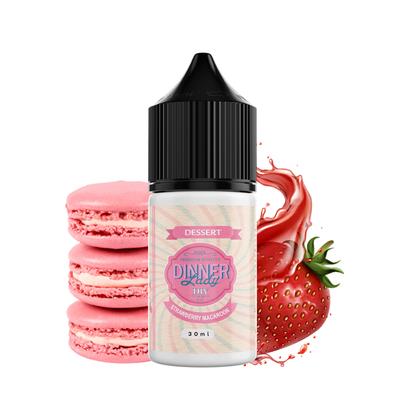 E-liquide DIY Dinner Lady Strawberry Macaroon  E-liquide DIY  xvape.ma Maroc.