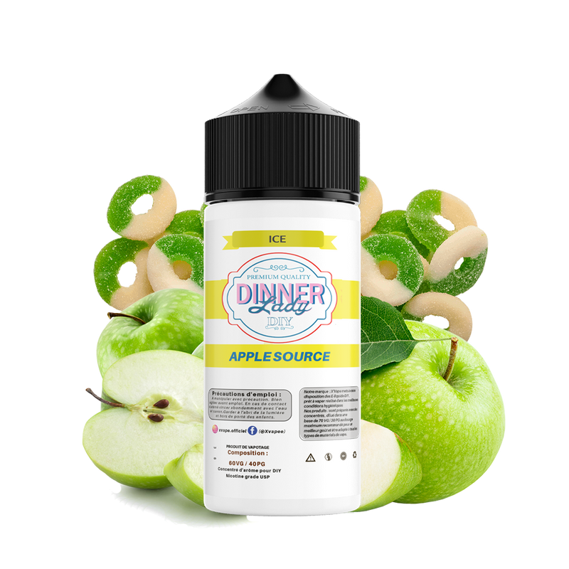 E-liquide DIY Dinner Lady Apple Sours  E-liquide DIY  xvape.ma Maroc.