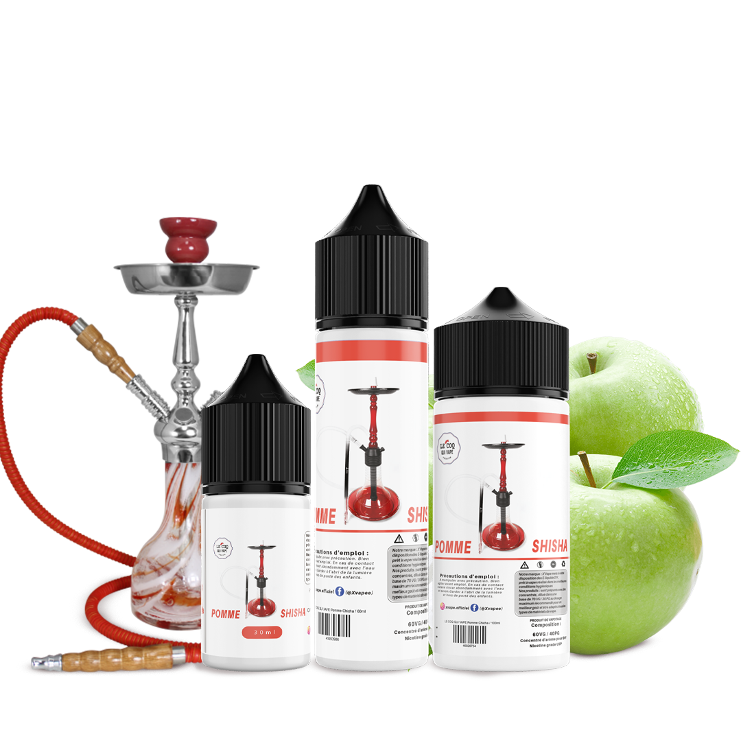E-liquide DIY Pomme Shisha - LE COQ QUI VAPE  E-liquide DIY  xvape.ma Maroc.