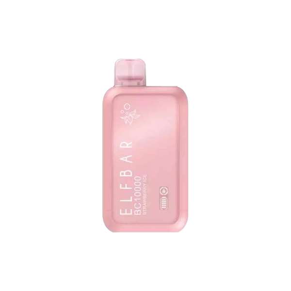 ELFBAR BC10000 - STRAWBERRY ICE 5%  Jetable  xvape.ma Maroc.