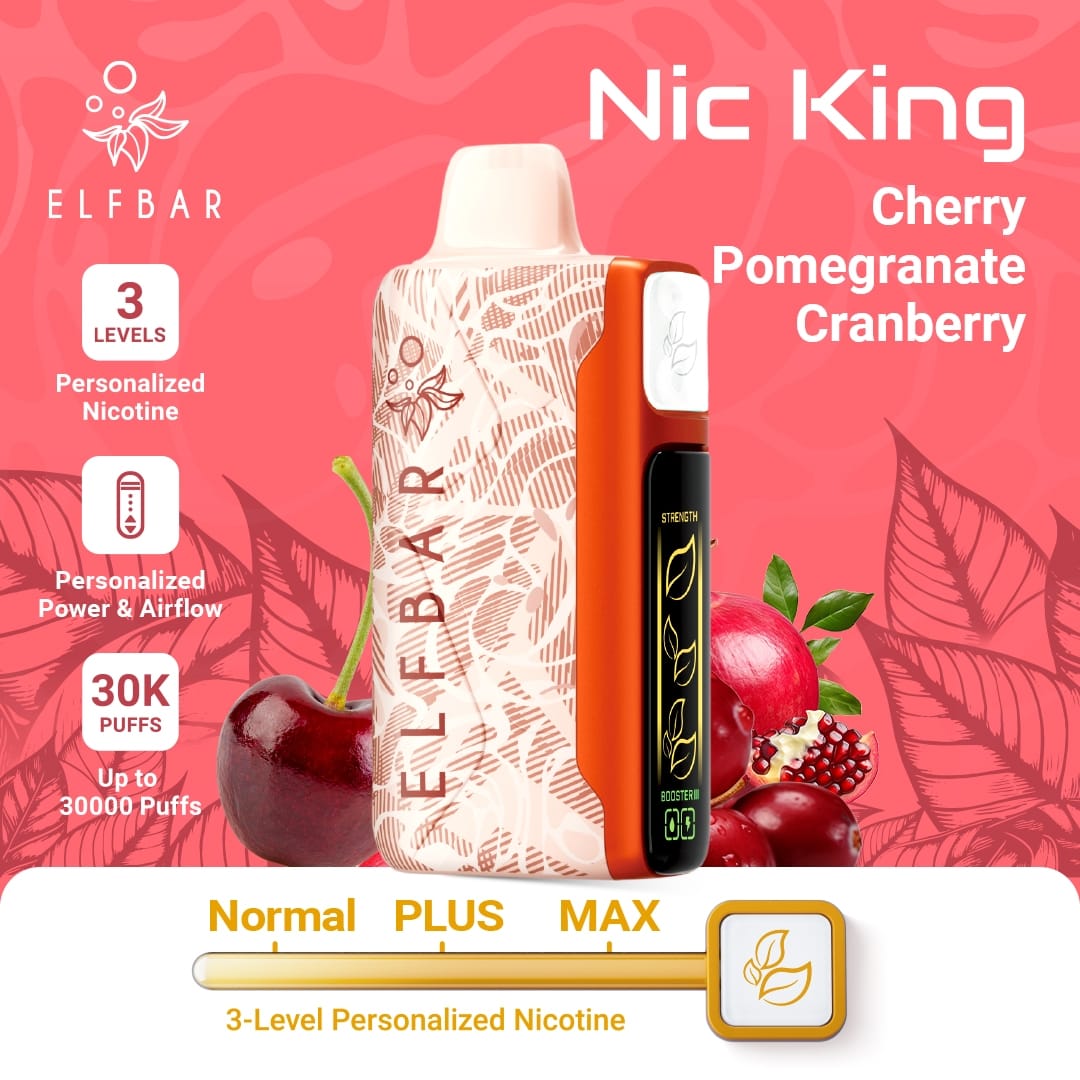 ELFBAR Nic King 30K - Cherry Pomegranate Cranberry - 5%