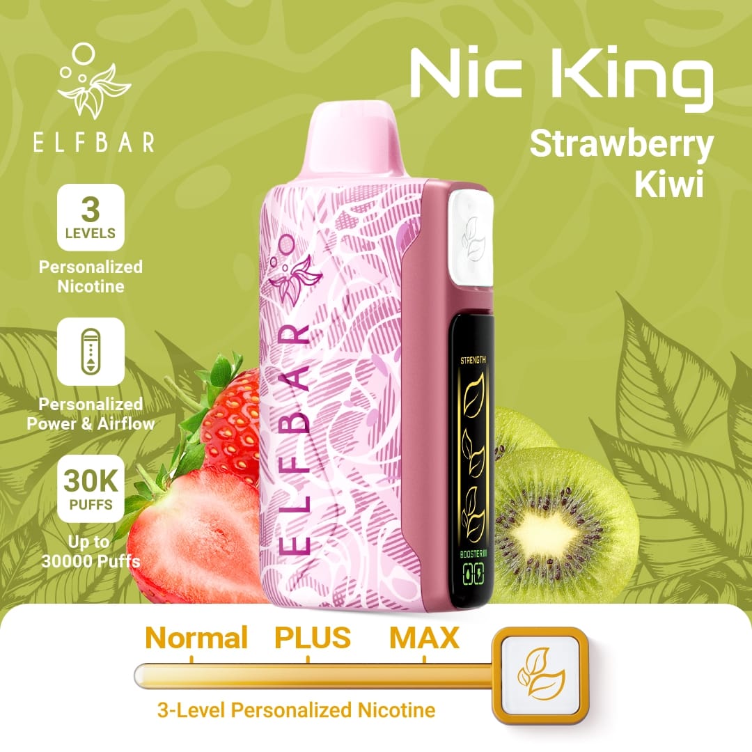 ELFBAR Nic King 30K - Strawberry Kiwi - 5%