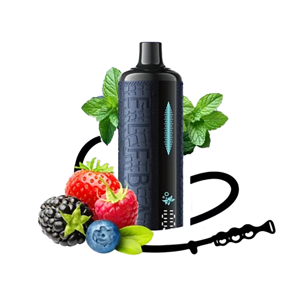ELFBAR E-shisha - Berry Mint - 5MG  Jetable  xvape.ma Maroc.