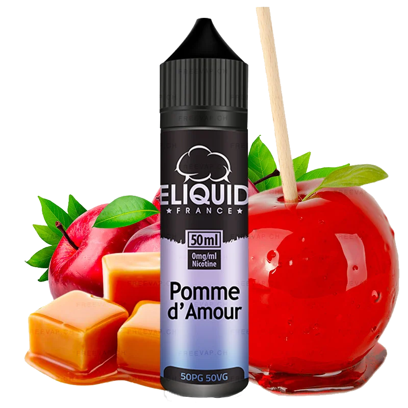 Eliquid France - Pomme d'Amour 60ml  E-liquide premium  xvape.ma Maroc.