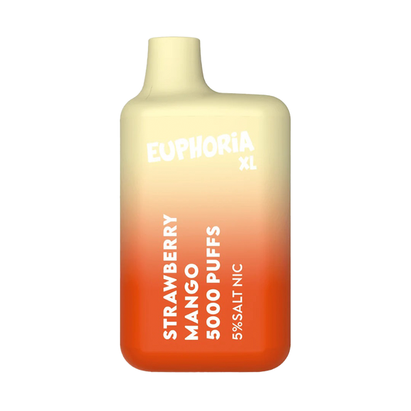 Euphoria 5000 taffs - Strawberry Mango  Jetable  xvape.ma Maroc.