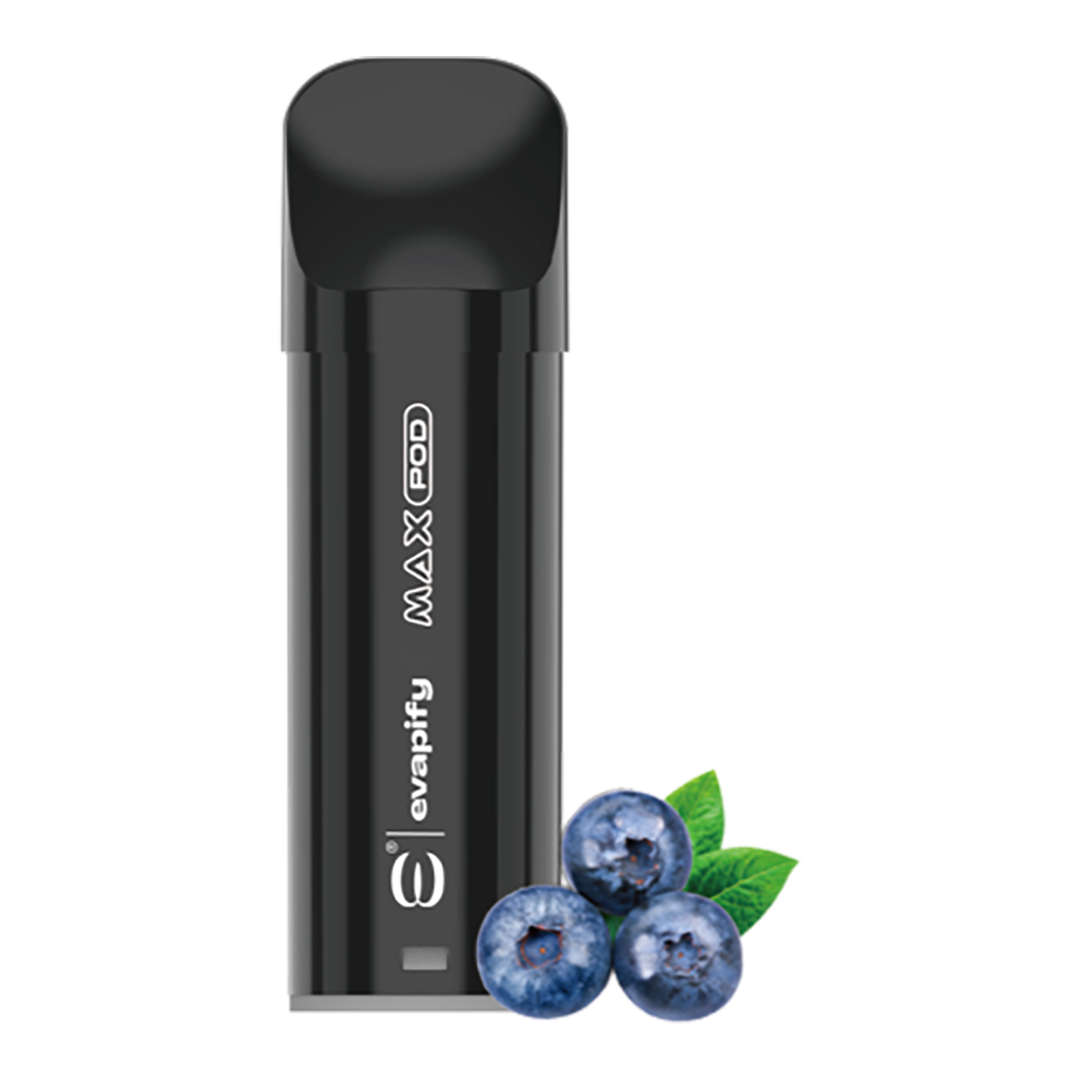 Evapify Max Pod - Blueberry 2500 Puffs - 5%
