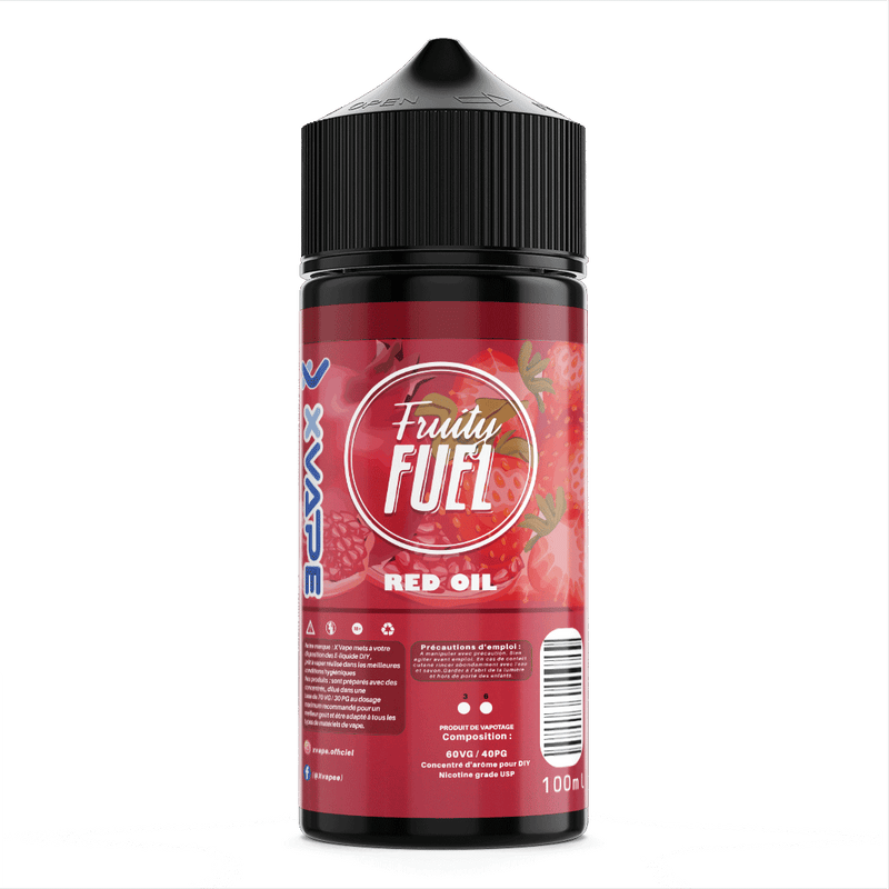 E-liquide DIY - RED Oil - FRUITY FUEL  E-liquide DIY  xvape.ma Maroc.