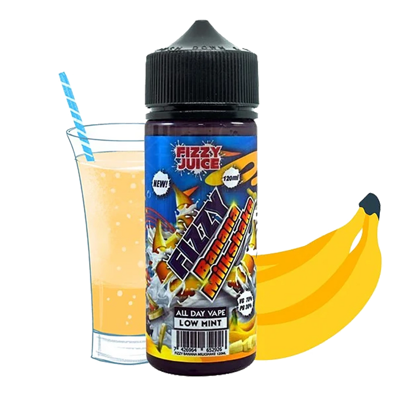 Fizzy Juice Banana Milkshake - 120ml