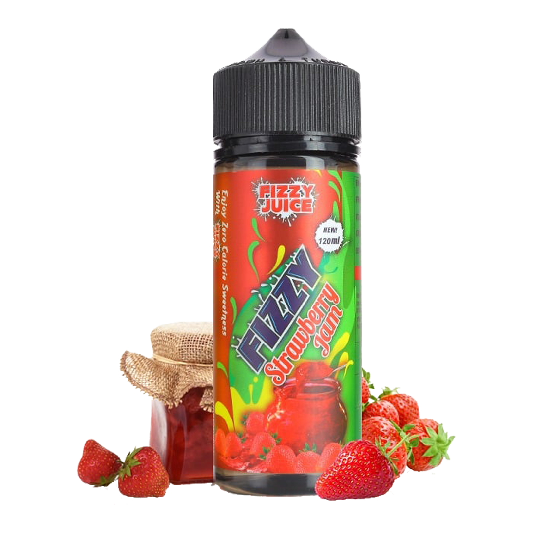 Fizzy Juice Strawberry Jam 120ml  E-liquide premium  xvape.ma Maroc.