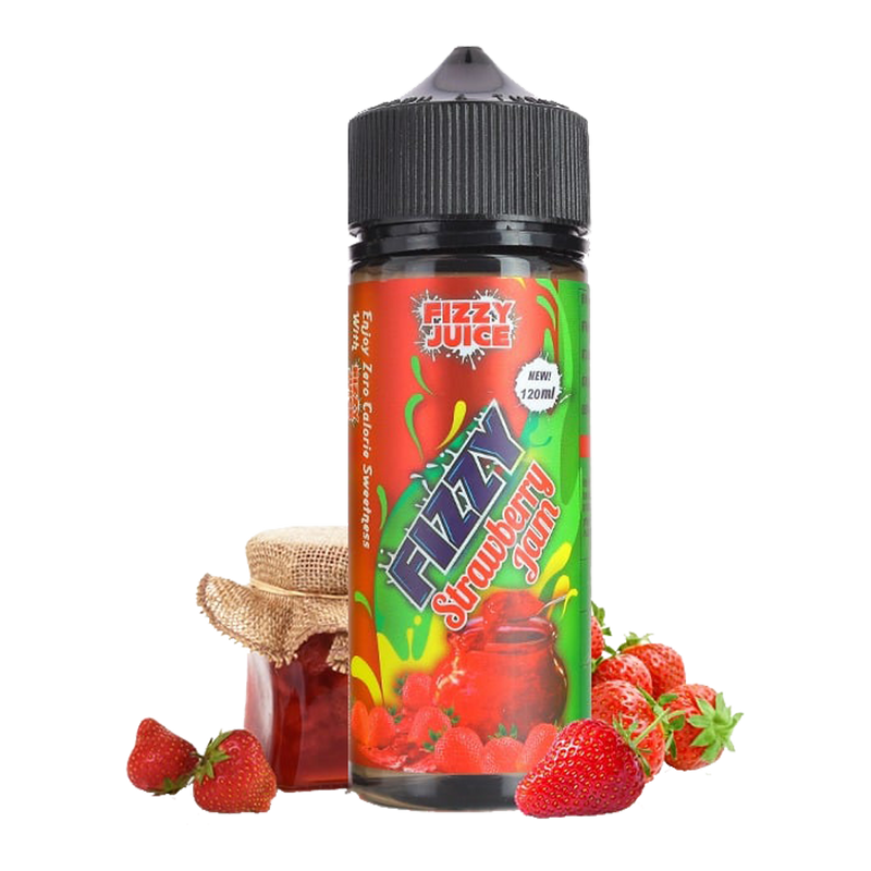 Fizzy Juice Strawberry Jam 120ml  E-liquide premium  xvape.ma Maroc.