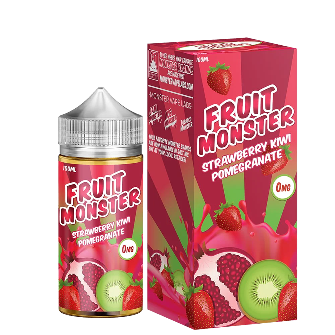 Fruit Monster Strawbery kiwi pomegranate  E-liquide premium  xvape.ma Maroc.