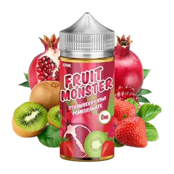 Fruit Monster Strawberry kiwi pomegranate 120ml  E-liquide premium  xvape.ma Maroc.