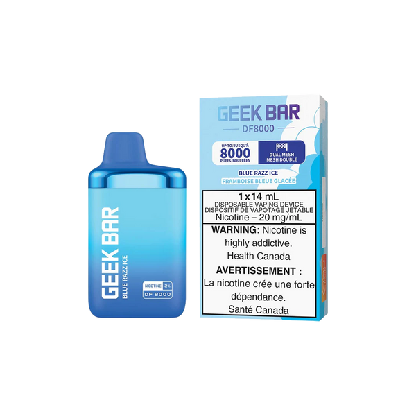 Geekbar DF8000 Puff  - Blue Razz ice - 5%  Jetable  xvape.ma Maroc.