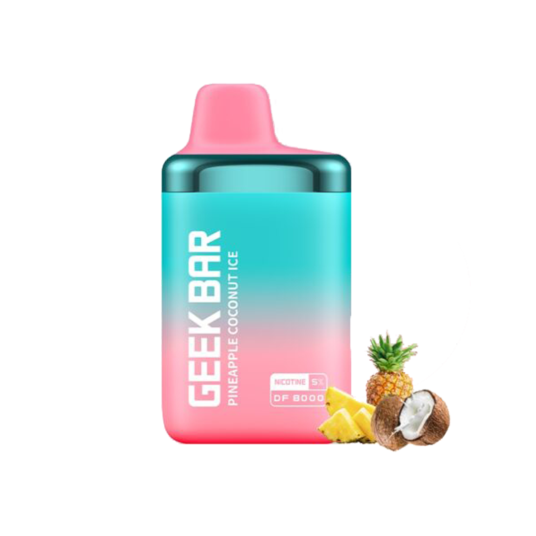 Geekbar DF8000 Puff - Pineapple Cocount Ice - 5%  Jetable  xvape.ma Maroc.